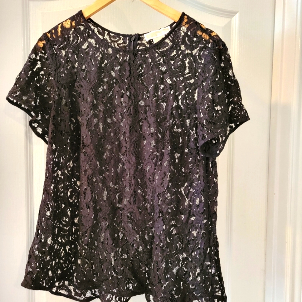 Michael Kors black lace top
